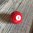 Billardkugel mini Eightball rot mit weißer 8 50mm